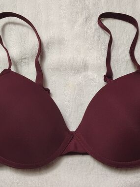 Smooth Molded Underwire Bra - Deep Wine